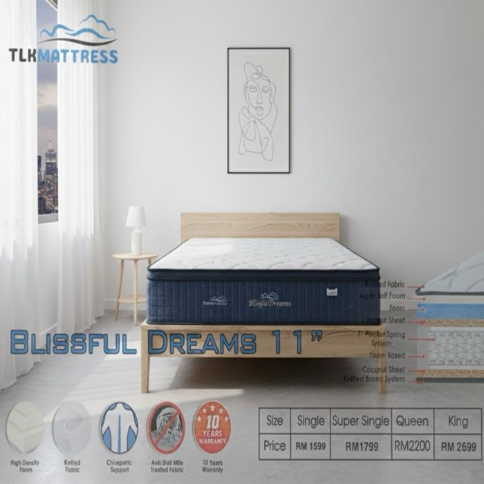 TLK MATTRESS - BLISSFUL DREAMS 11''
